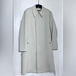 London Fog Men’s Trench Coat Zip Out Fur Lining 40 R Tan